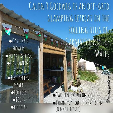 Calon Y Goedwig Glamping Hotel Llandovery Bagian luar foto
