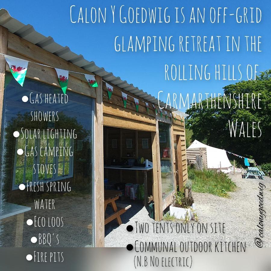 Calon Y Goedwig Glamping Hotel Llandovery Bagian luar foto